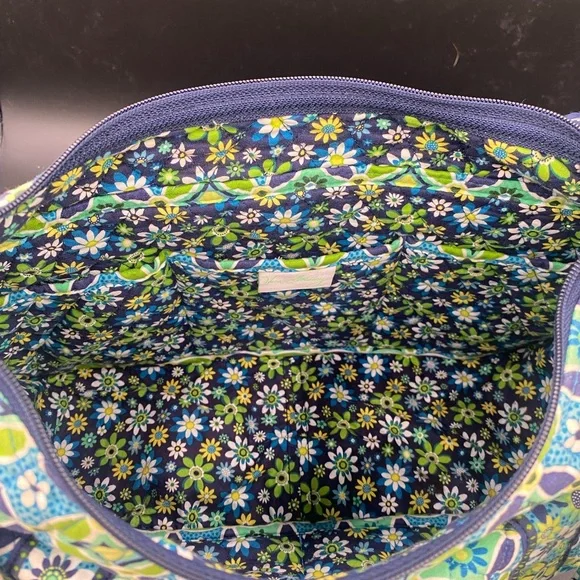 Vera Bradley Floral Geometric Shoulder Bag - Picture 9 of 11